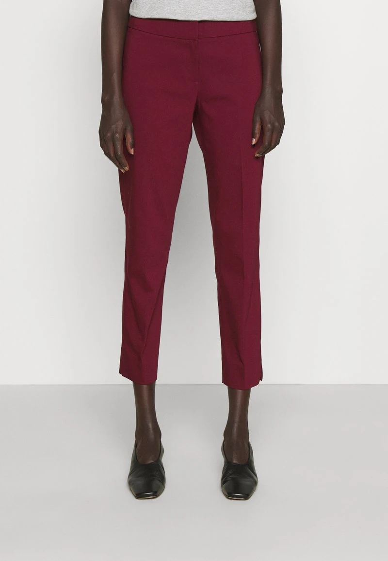MICHAEL Michael Kors Damen CROP PANT WITH SLIT - Stoffhose - Dark Ruby 3 MICHAEL Michael Kors Damen CROP PANT WITH SLIT - Stoffhose - Dark Ruby