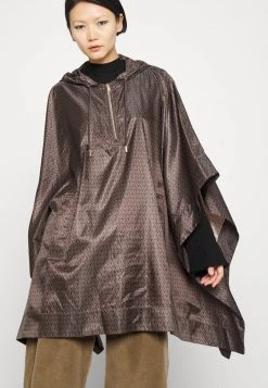 MICHAEL Michael Kors Damen ANORAK - Cape - Chocolate 14 MICHAEL Michael Kors Damen ANORAK - Cape - Chocolate -MICHAEL Michael Kors Verkaufsgeschäft a5c2adf7d4ad4943a49fcc3a9241f904