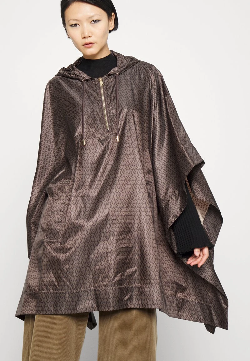 MICHAEL Michael Kors Damen ANORAK - Cape - Chocolate 6 MICHAEL Michael Kors Damen ANORAK - Cape - Chocolate – Bild 4