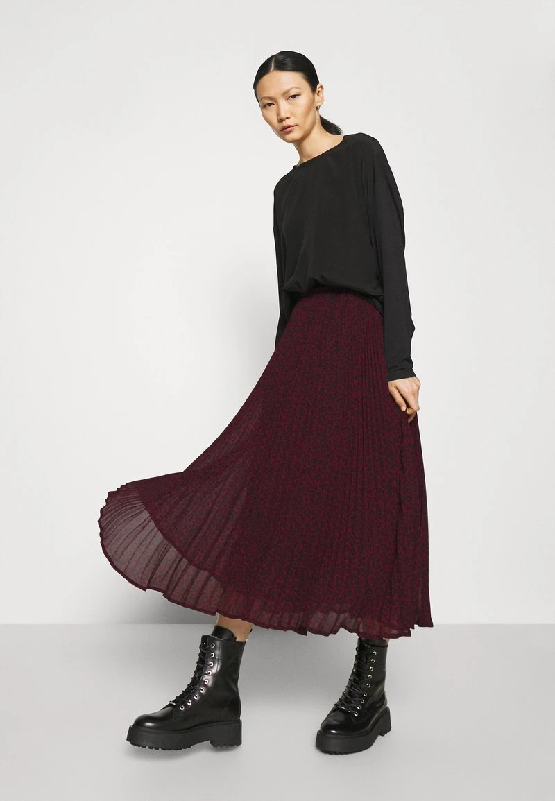 MICHAEL Michael Kors Damen PLEATED SKIRT - A-Linien-Rock - Dark Ruby 6 MICHAEL Michael Kors Damen PLEATED SKIRT - A-Linien-Rock - Dark Ruby – Bild 4