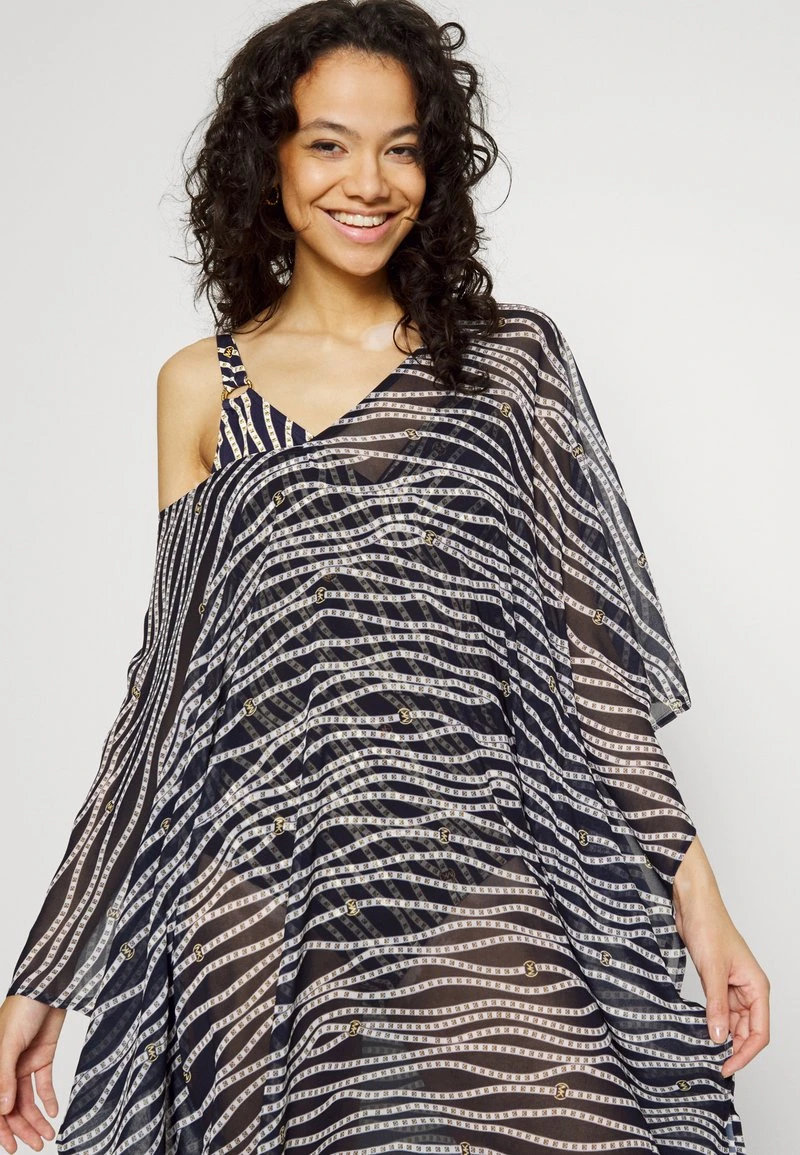 MICHAEL Michael Kors Damen DIAGONAL BELT V NECK CAFTAN - Strandaccessoire - Navy 6 MICHAEL Michael Kors Damen DIAGONAL BELT V NECK CAFTAN - Strandaccessoire - Navy – Bild 4