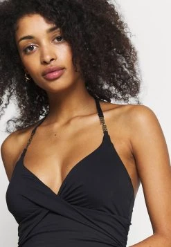 MICHAEL Michael Kors Damen SOLID LOGO CHAIN TANKINI - Bikini-Top - Black -MICHAEL Michael Kors Verkaufsgeschäft af1b4e2c5c93437b95ee8b556131a67f