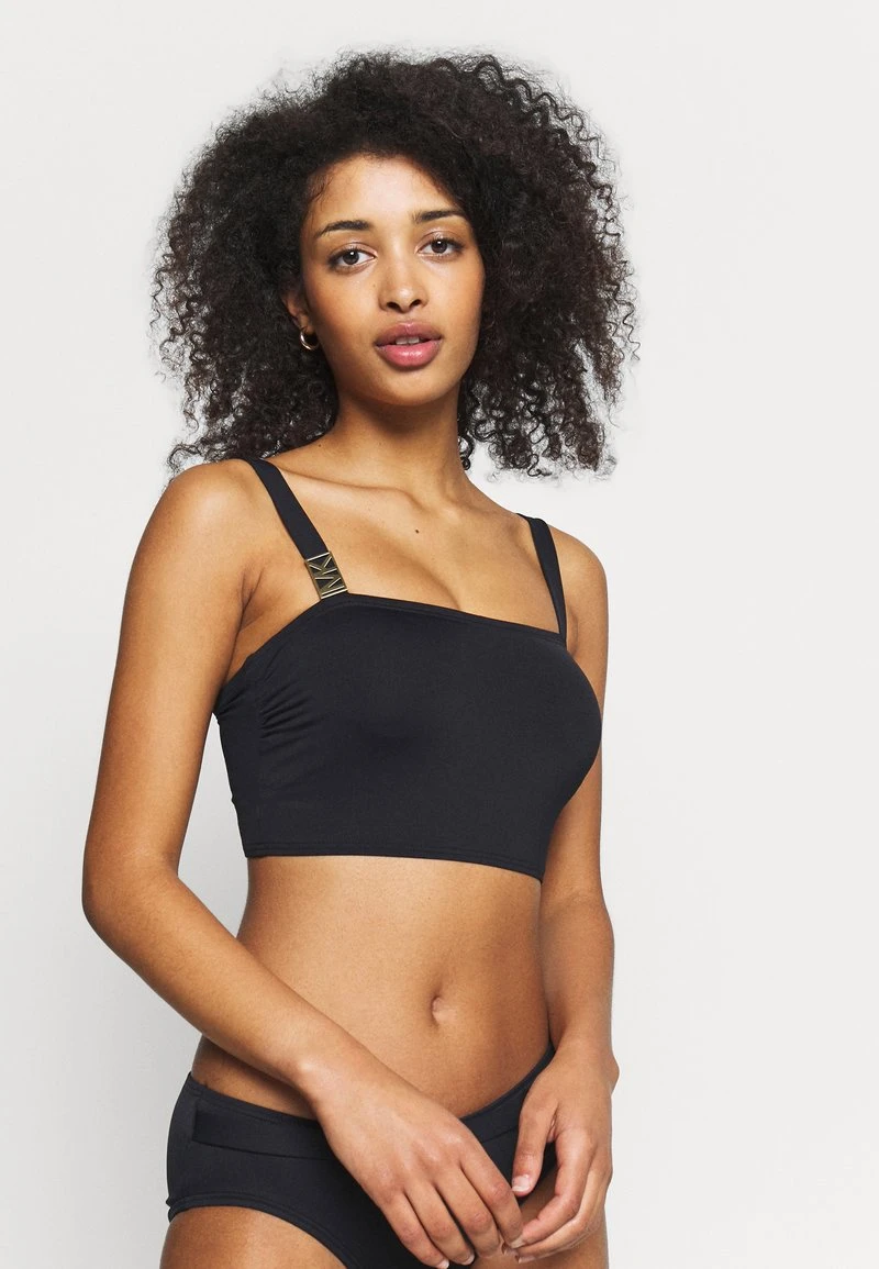 MICHAEL Michael Kors Damen LOGO SOLIDS BRALETTE - Bikini-Top - Black 3 MICHAEL Michael Kors Damen LOGO SOLIDS BRALETTE - Bikini-Top - Black
