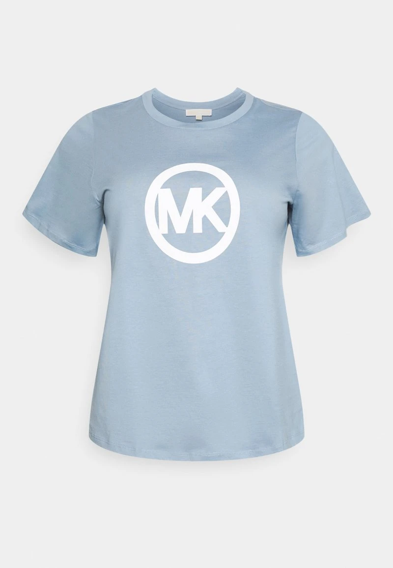 MICHAEL Michael Kors Damen CIRCLE LOGO TEE - T-Shirt Print - Chambray 3 MICHAEL Michael Kors Damen CIRCLE LOGO TEE - T-Shirt Print - Chambray