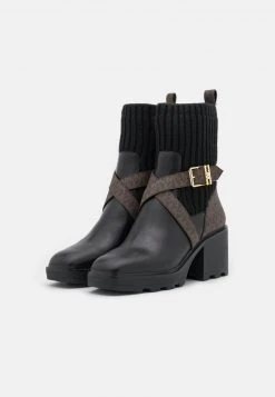 MICHAEL Michael Kors Damen KEISHA SOCK BOOTIE - Plateaustiefelette - Black/brown -MICHAEL Michael Kors Verkaufsgeschäft bc20f5a569514692bf06ef998db4e982