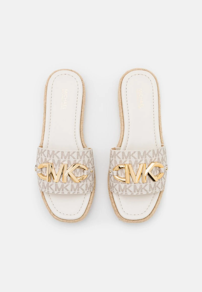 MICHAEL Michael Kors Damen IZZY SLIDE - Pantolette Flach - Vanilla/multi-coloured 7 MICHAEL Michael Kors Damen IZZY SLIDE - Pantolette Flach - Vanilla/multi-coloured – Bild 5