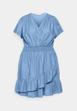 MICHAEL Michael Kors Damen WRAP DRESS - Freizeitkleid - Light Cadet Wash 14 MICHAEL Michael Kors Damen WRAP DRESS - Freizeitkleid - Light Cadet Wash -MICHAEL Michael Kors Verkaufsgeschäft cb7e11ec52274311b811525fc6194b83