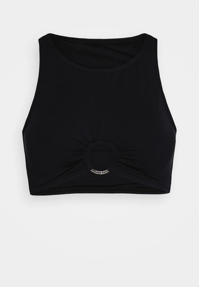 MICHAEL Michael Kors Damen ICONIC SOLIDS CROPPED - Bikini-Top - Black 7 MICHAEL Michael Kors Damen ICONIC SOLIDS CROPPED - Bikini-Top - Black – Bild 5