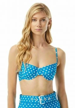 MICHAEL Michael Kors Damen Bikini-Top - Cyan Blue