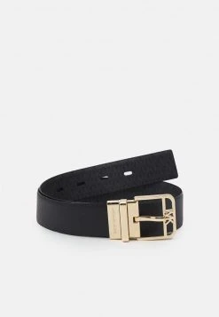 MICHAEL Michael Kors Damen REVERSIBLE BELT - Gürtel - Black/gold-coloured
