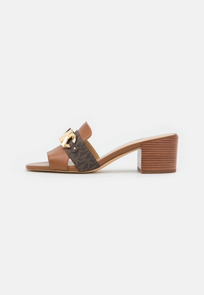 MICHAEL Michael Kors Damen IZZY MULE - Pantolette Hoch - Brown/multi-coloured 4 MICHAEL Michael Kors Damen IZZY MULE - Pantolette Hoch - Brown/multi-coloured – Bild 2
