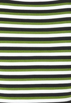 MICHAEL Michael Kors Damen TRI COLOR STRIPE TEE - T-Shirt Print - Leaf Green -MICHAEL Michael Kors Verkaufsgeschäft d897da61c62d49dfabac5e83fd153924