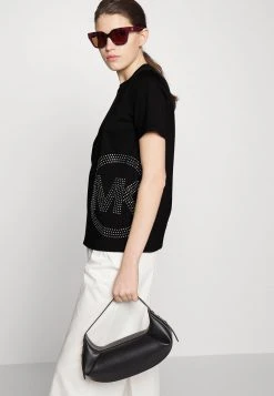 MICHAEL Michael Kors Damen STUDDED CHARM CLASSIC - T-Shirt Print - Black -MICHAEL Michael Kors Verkaufsgeschäft d9ccd3d0a2974c368a67b85b274e06b0