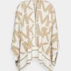 MICHAEL Michael Kors Damen LOGO PONCHO - Cape - White/khaki