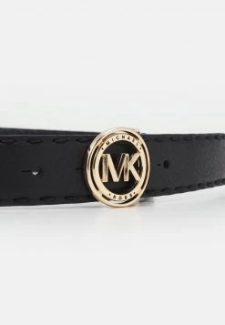 MICHAEL Michael Kors Damen LOGO BELT WITH HAND STITCHING - Gürtel - Black -MICHAEL Michael Kors Verkaufsgeschäft e56545ad0afe4294ac24a2bd7c491a1c