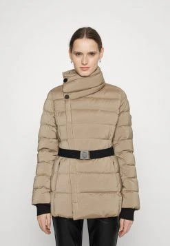MICHAEL Michael Kors Damen ULTRA BELTED HORIZONTAL QUILTED JACKET - Daunenjacke - Taupe