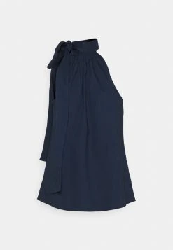 MICHAEL Michael Kors Damen HALTER TIE NECK - Bluse - Midnightblue