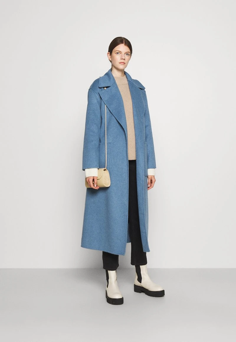 MICHAEL Michael Kors Damen DOUBLEFACE ROBE COAT - Klassischer Mantel - Blue 4 MICHAEL Michael Kors Damen DOUBLEFACE ROBE COAT - Klassischer Mantel - Blue – Bild 2