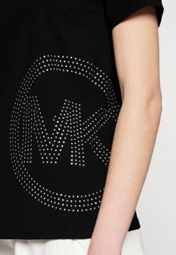 MICHAEL Michael Kors Damen STUDDED CHARM CLASSIC - T-Shirt Print - Black -MICHAEL Michael Kors Verkaufsgeschäft ef1a972d15ad49478e5e9228f64d91a7