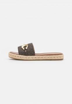 MICHAEL Michael Kors Damen IZZY SLIDE - Pantolette Flach - Brown/multicolor -MICHAEL Michael Kors Verkaufsgeschäft f413cf59b8ad424a8626dce9821ebd67