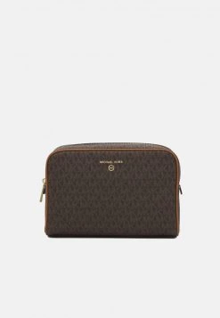MICHAEL Michael Kors Damen JET SET CHARM ZIP TRAVEL POUCH - Umhängetasche - Brown/acorn