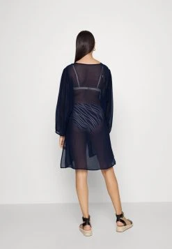MICHAEL Michael Kors Damen LARGE GROMMET BUTTON FRONT COVERUP - Strandaccessoire - Navy 10 MICHAEL Michael Kors Damen LARGE GROMMET BUTTON FRONT COVERUP - Strandaccessoire - Navy -MICHAEL Michael Kors Verkaufsgeschäft fba1b86624814ae6a7b0b028a90976dc