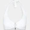 MICHAEL Michael Kors Damen ICONIC SOLIDS HALTER - Bikini-Top - White 1 MICHAEL Michael Kors Damen ICONIC SOLIDS HALTER - Bikini-Top - White -MICHAEL Michael Kors Verkaufsgeschäft fc46e8e230be4297bd41d90e2e17275d