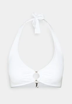 MICHAEL Michael Kors Damen ICONIC SOLIDS HALTER - Bikini-Top - White