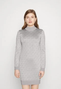 MICHAEL Michael Kors Damen Cocktailkleid/festliches Kleid - Mottled Dark Grey